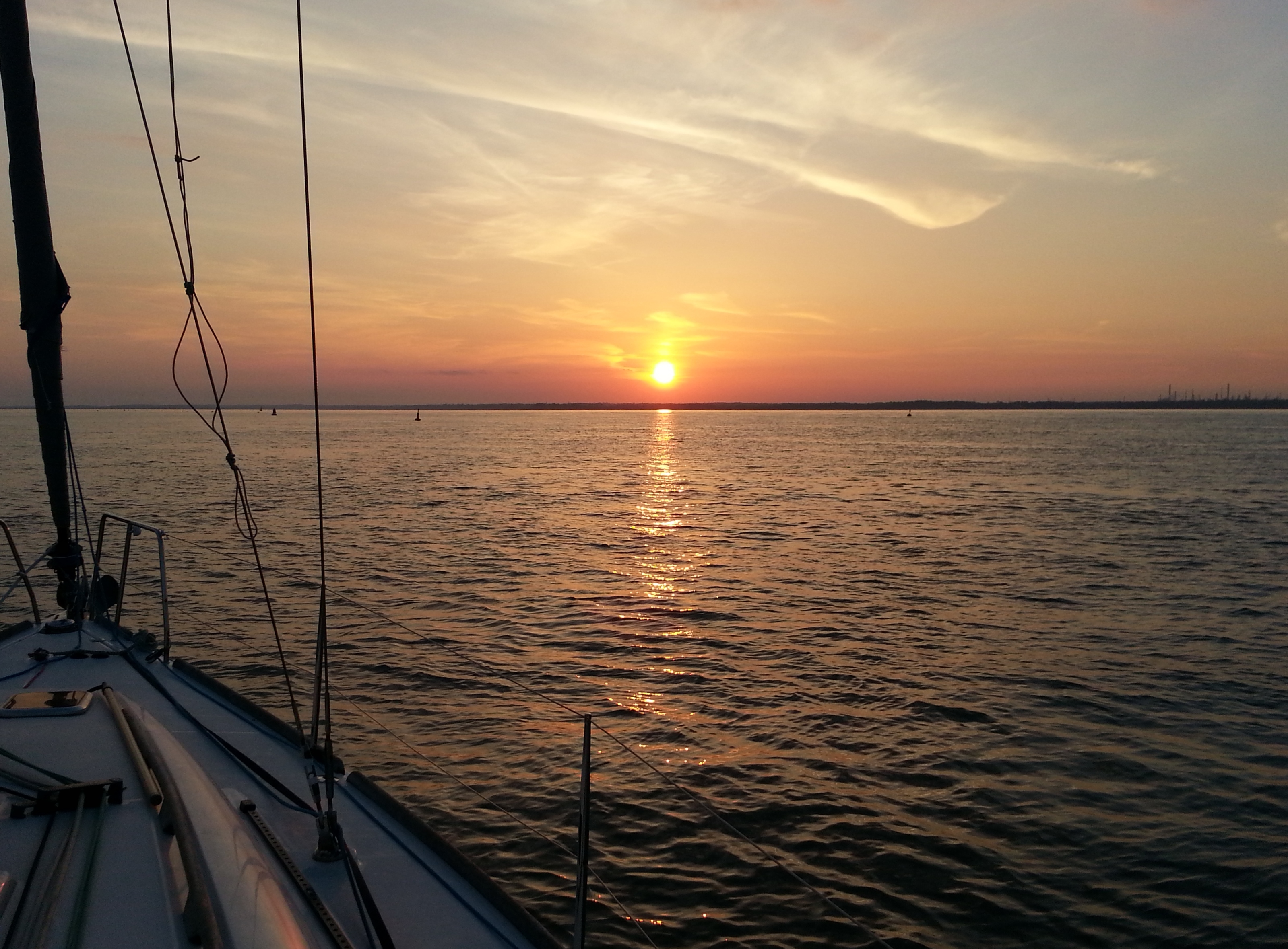 Sunset on the Solent