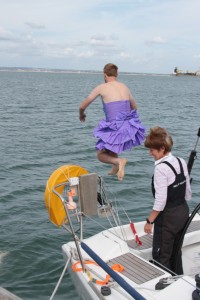 Swimming on Sunny Stag Do