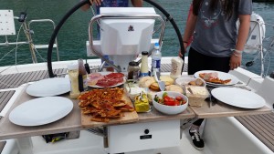Lunch in Lulworth Cove
